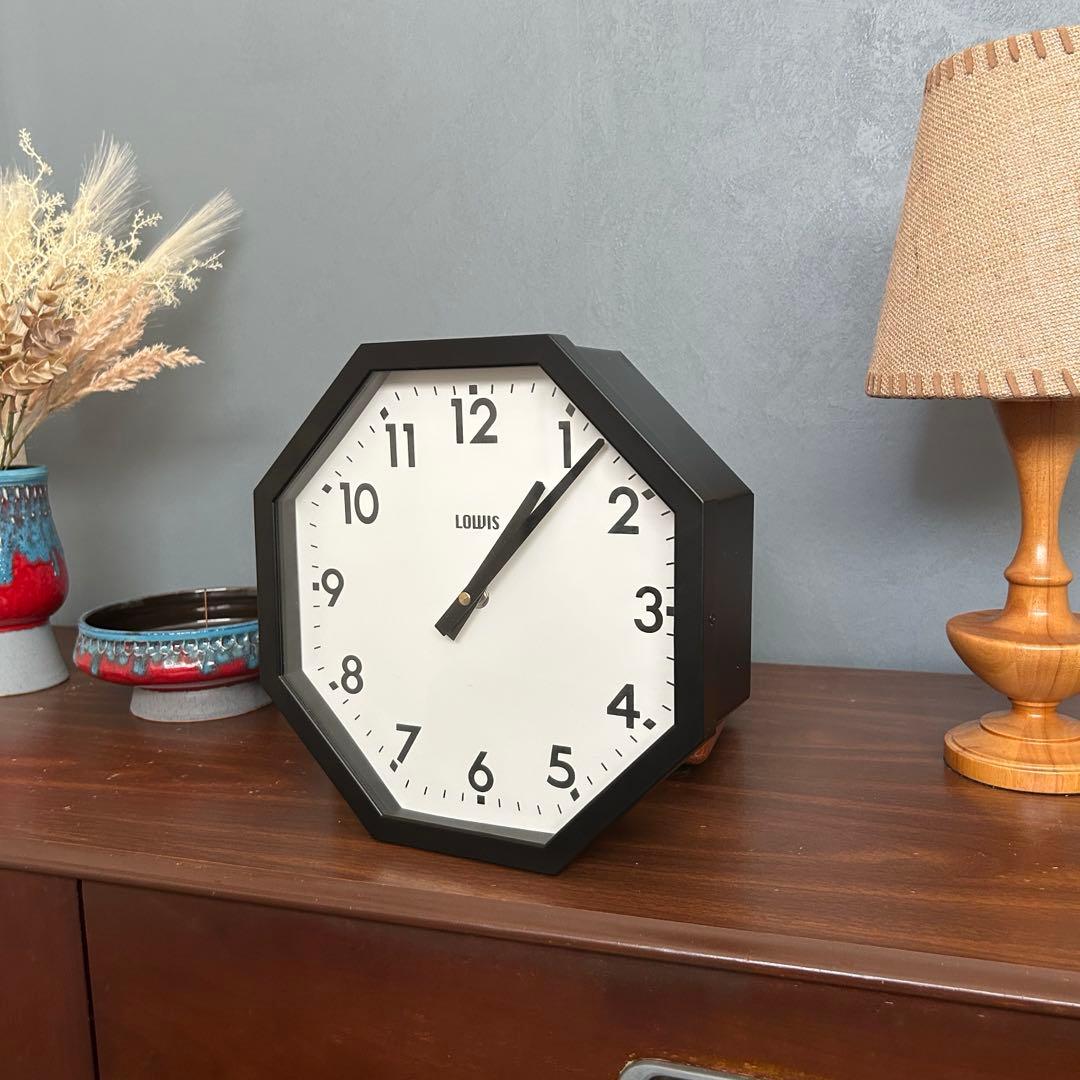 LOWIS Octagon Clock 掛時計 ミッドセンチュリー