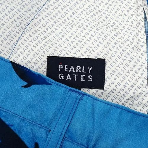 E06556 新品 PEARLY GATES ショートパンツ：4 ブルー