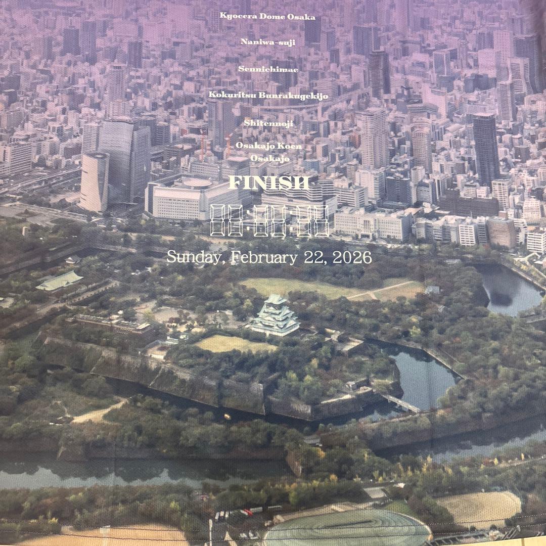 【試着のみ】大阪マラソン2026公式 記念Tシャツ パープル XL