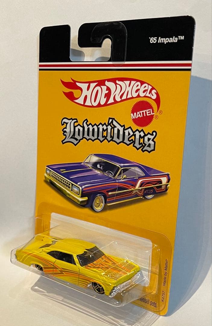 ホットウィール '65 シェビー インパラ イエロー ローライダー