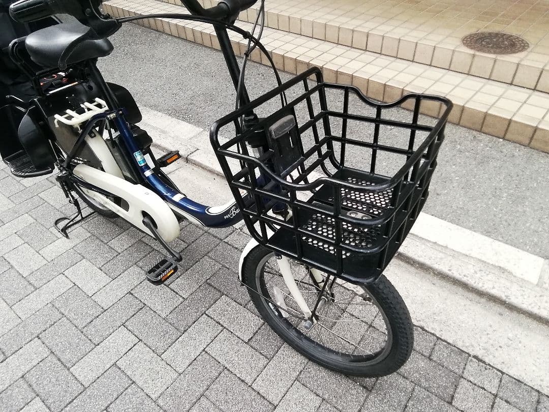 中古電動アシスト自転車 チャイルドシート付き