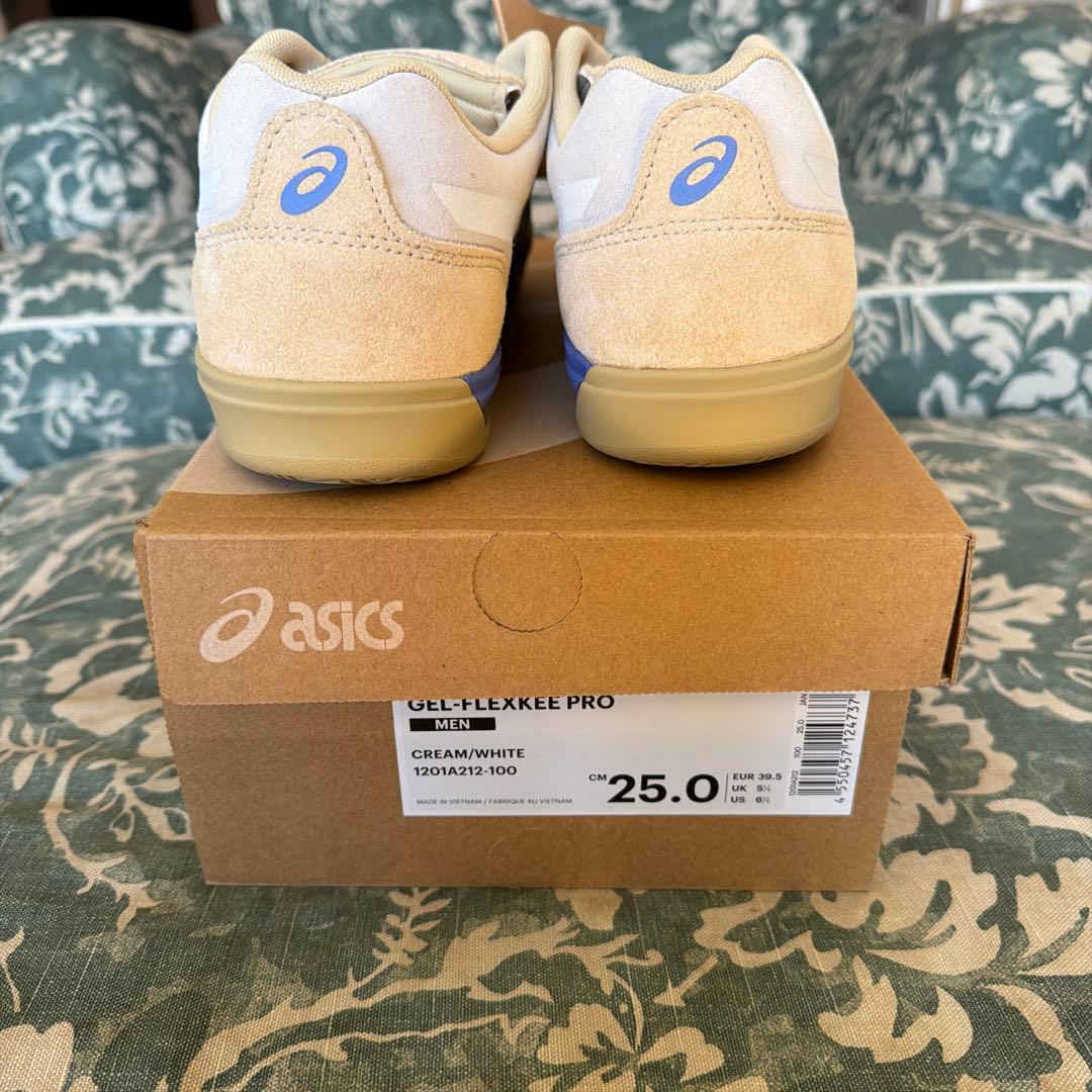 ASICS GEL-FLEXKEEL PRO 25.0cm クリーム/ホワイト