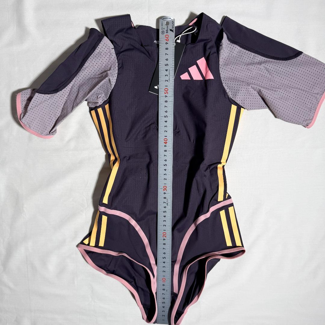 adidas アディダス 女子陸上 レーシングレオタード UK S