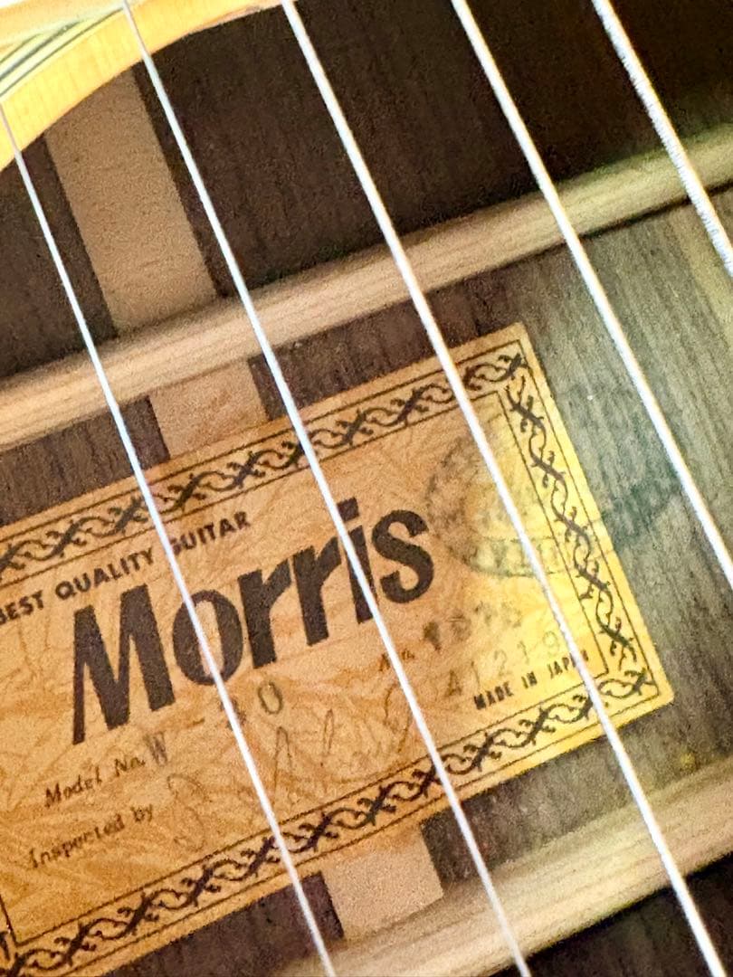 1975年製 MORRIS W-30 アコースティックギター 日本製