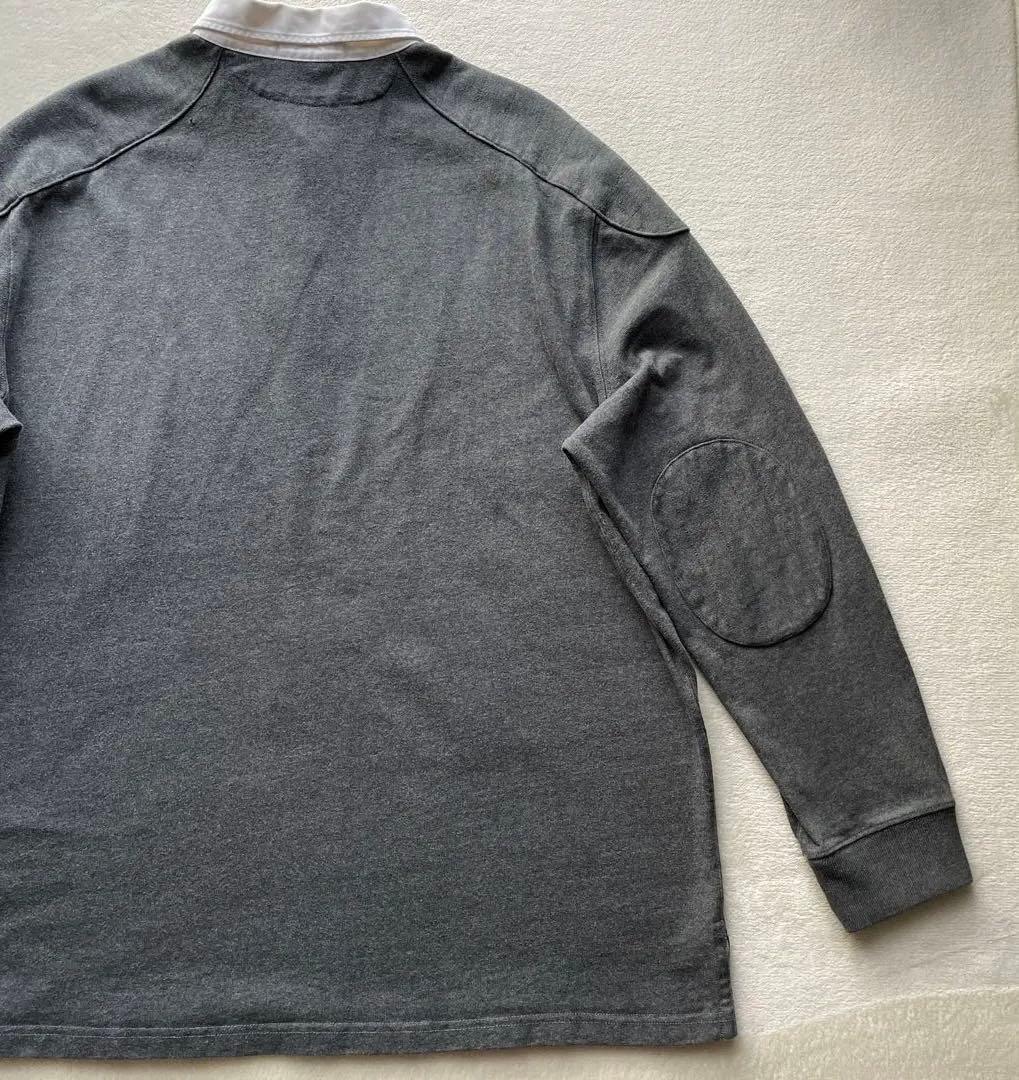 訳あり Polo by Ralph Lauren ラガーシャツ グレー XL