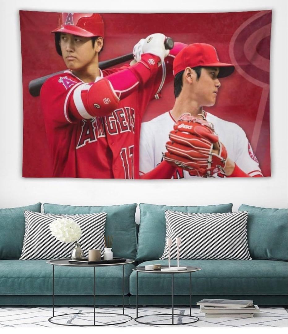新品☆大谷翔平　タペストリー　部屋飾り　部屋ポスター布生地