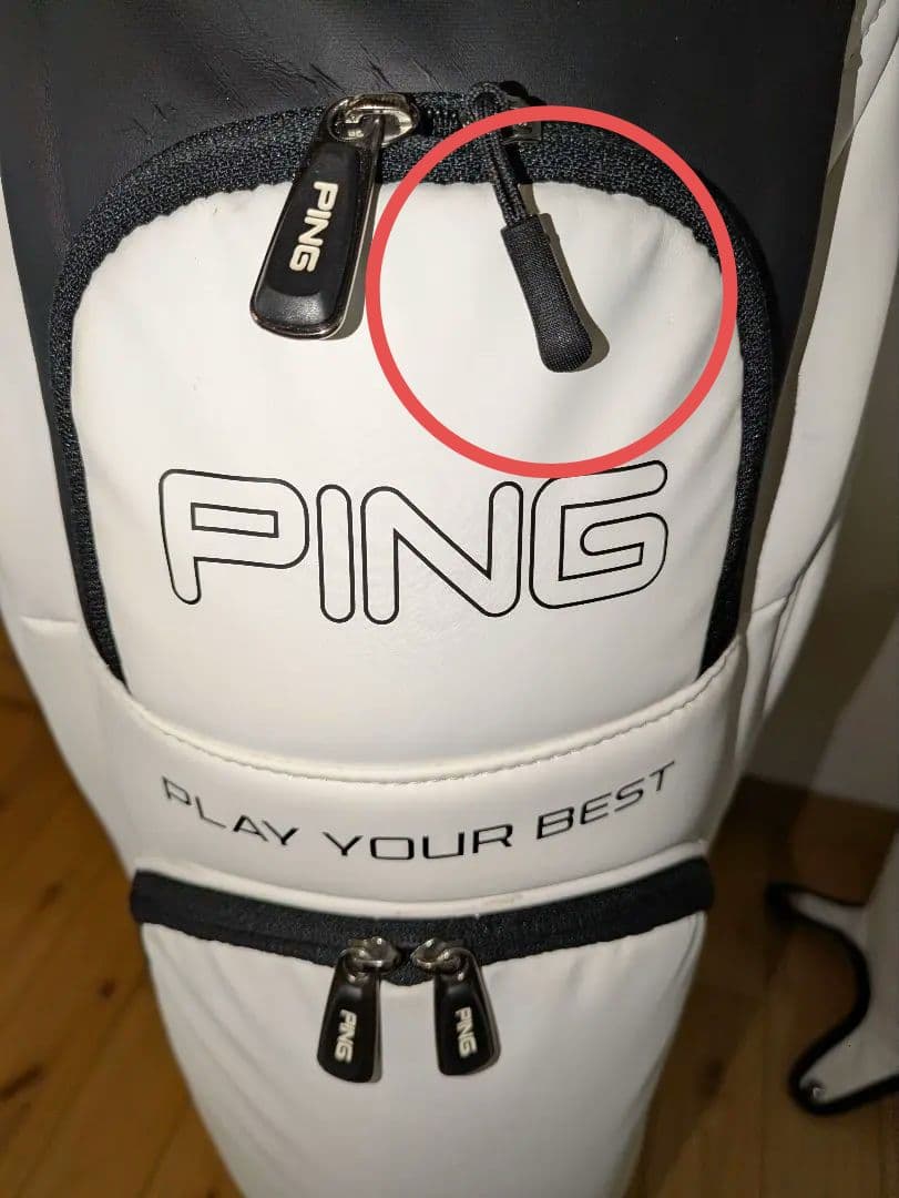 ping キャディバッグ カート式 ９型 ホワイト;puc