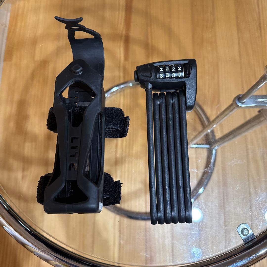 ABUS BORDO LITE 6050 アバス 自転車ロック 折りたたみ式　黒
