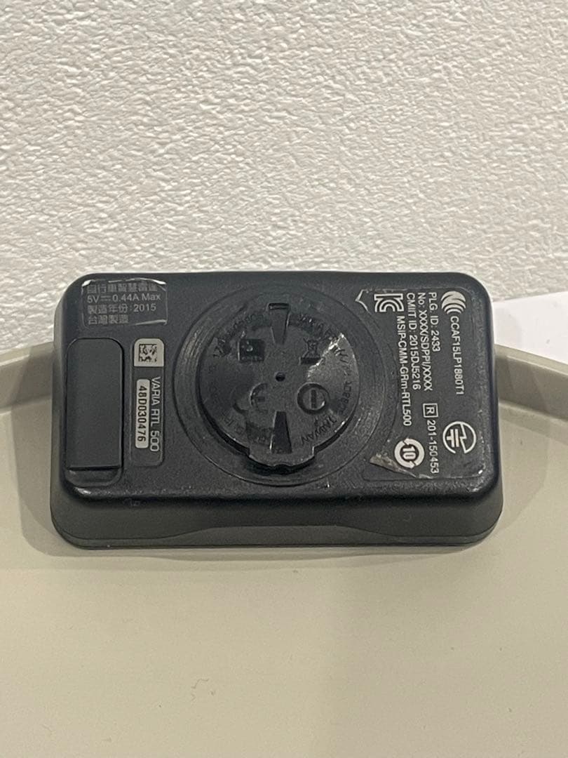 GARMIN VARIA RTL500リアビューレーダー　ガーミン