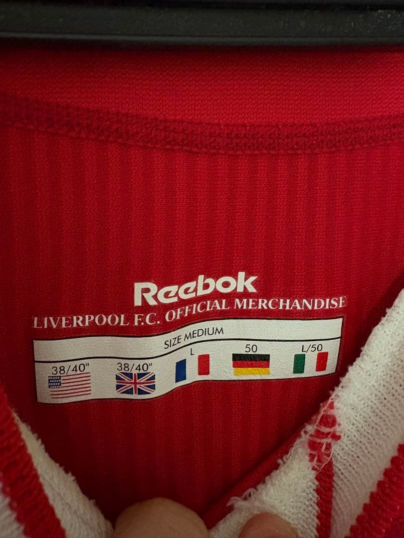 正規品 スティーブン・ジェラード 02-04 Reebok