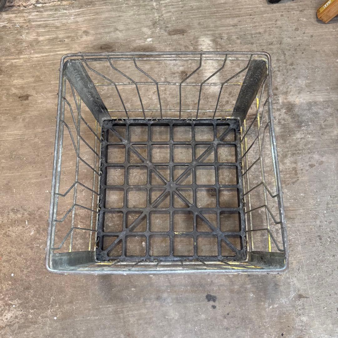 テント・タープ Vtg wire l milk crate USA 70's