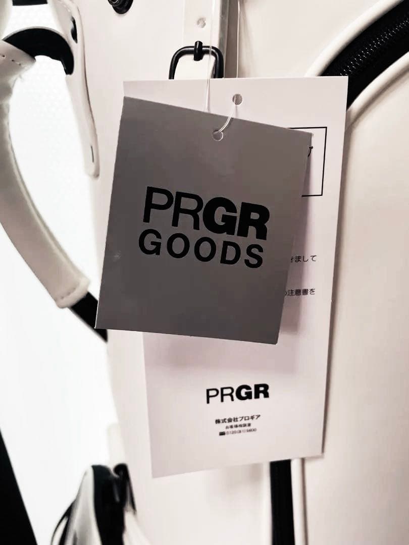 PRGR ゴルフバッグ ホワイト YOKOHAMAロゴ