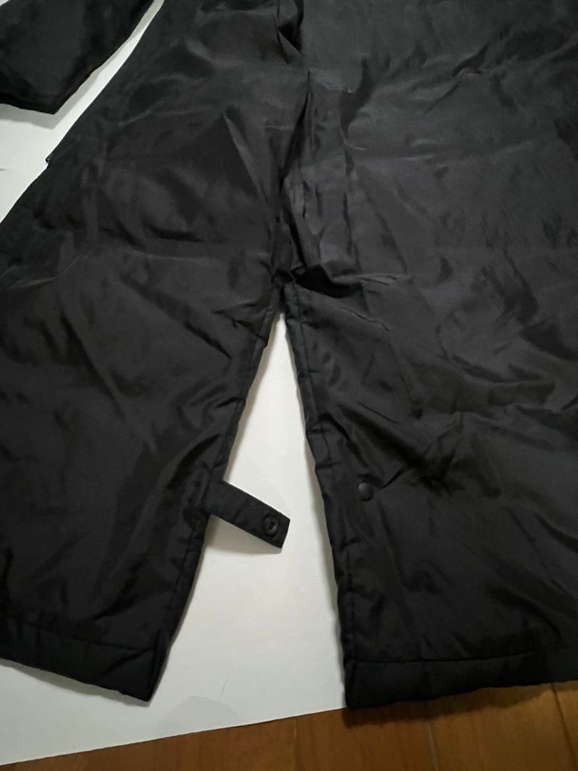 ★アディダス ダウン ベンチコート 黒 175cm男性着用