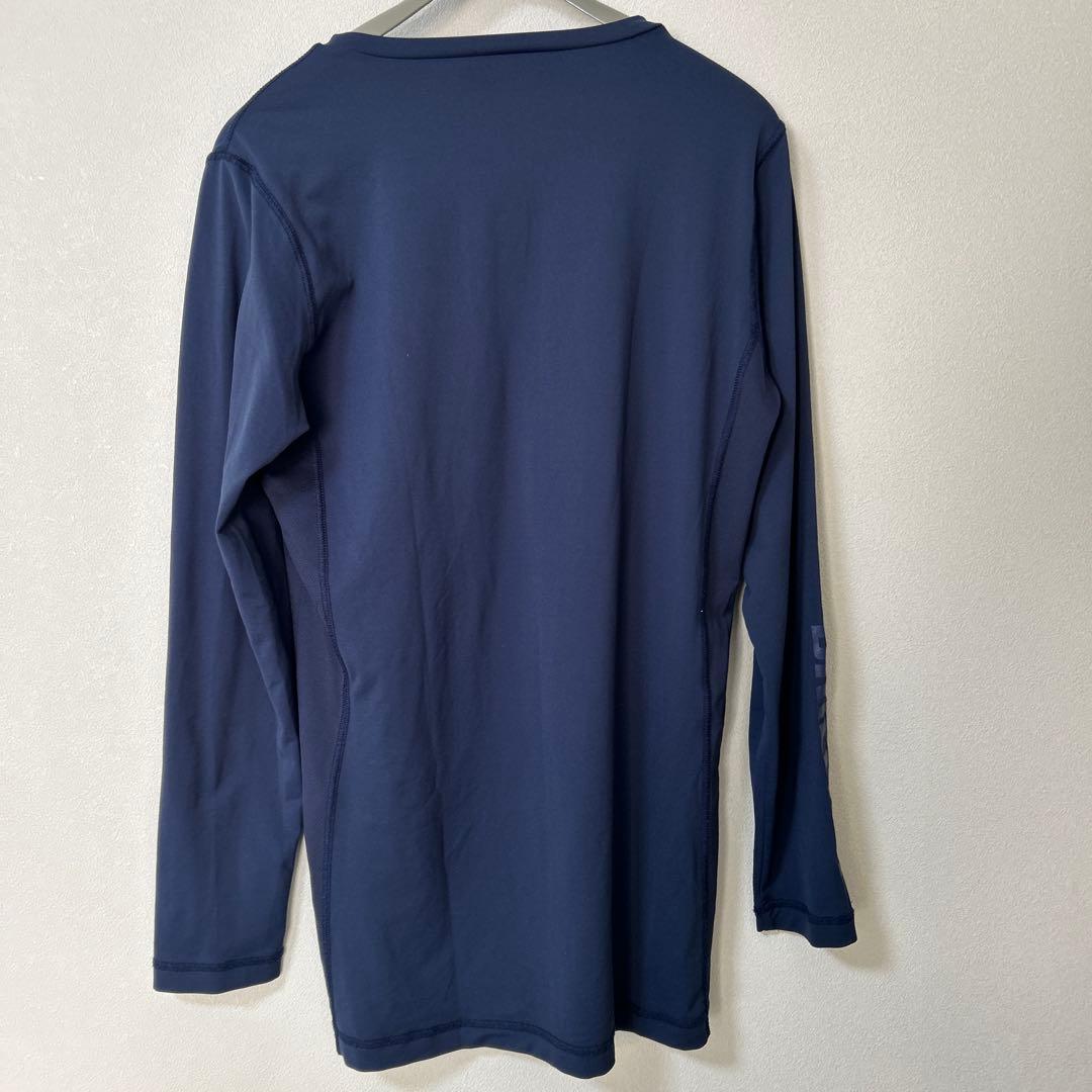 BRIEFING ブリーフィング：長袖インナーTシャツ ロゴプリント