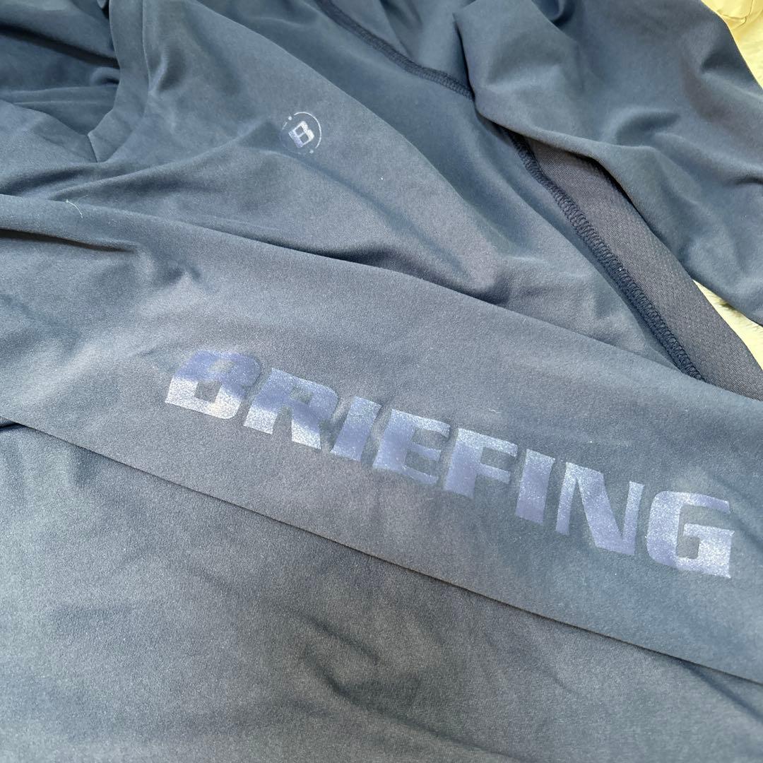 BRIEFING ブリーフィング：長袖インナーTシャツ ロゴプリント