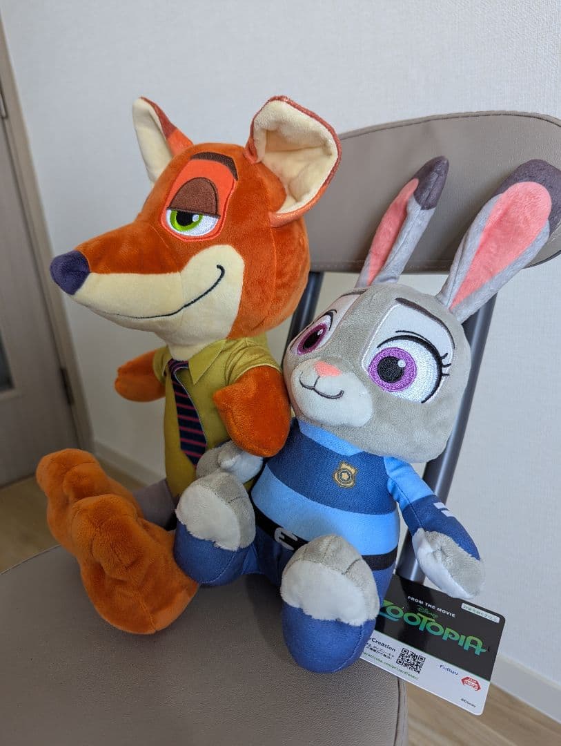 ズートピア ニック・ワイルド & ジュディ・ホップス ぬいぐるみ