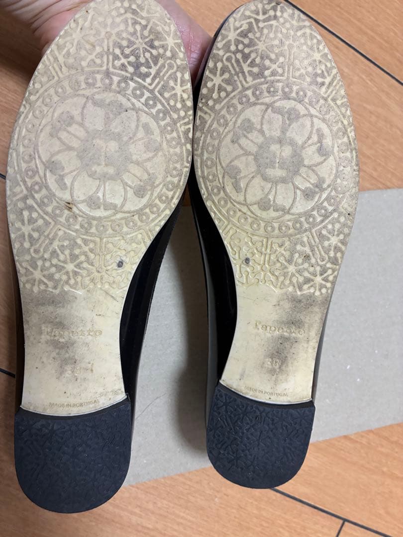 Repetto ブラック バレエシューズ38