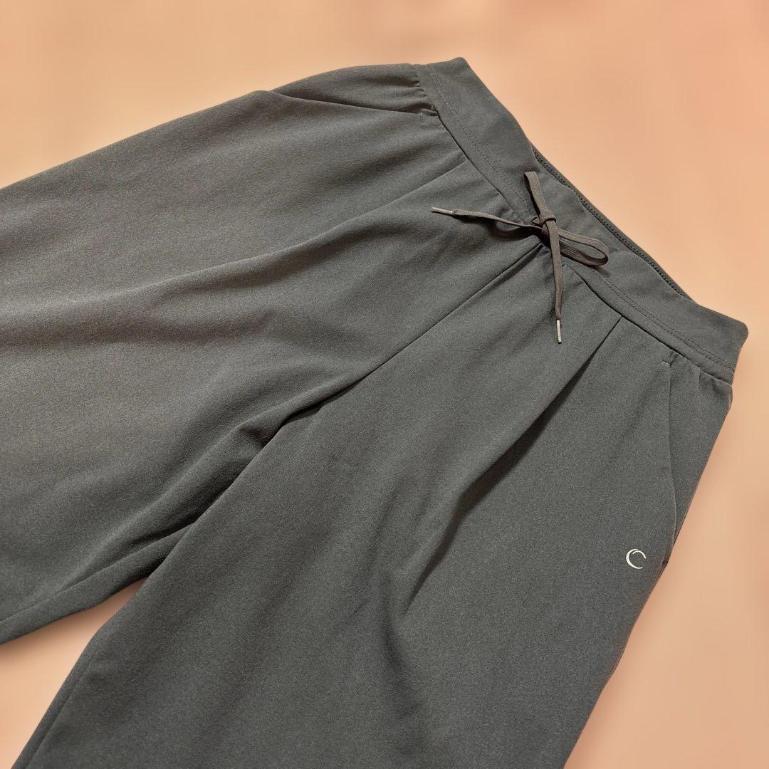 Chacott チャコット ドローストリングヨガパンツ アイアンブルー M