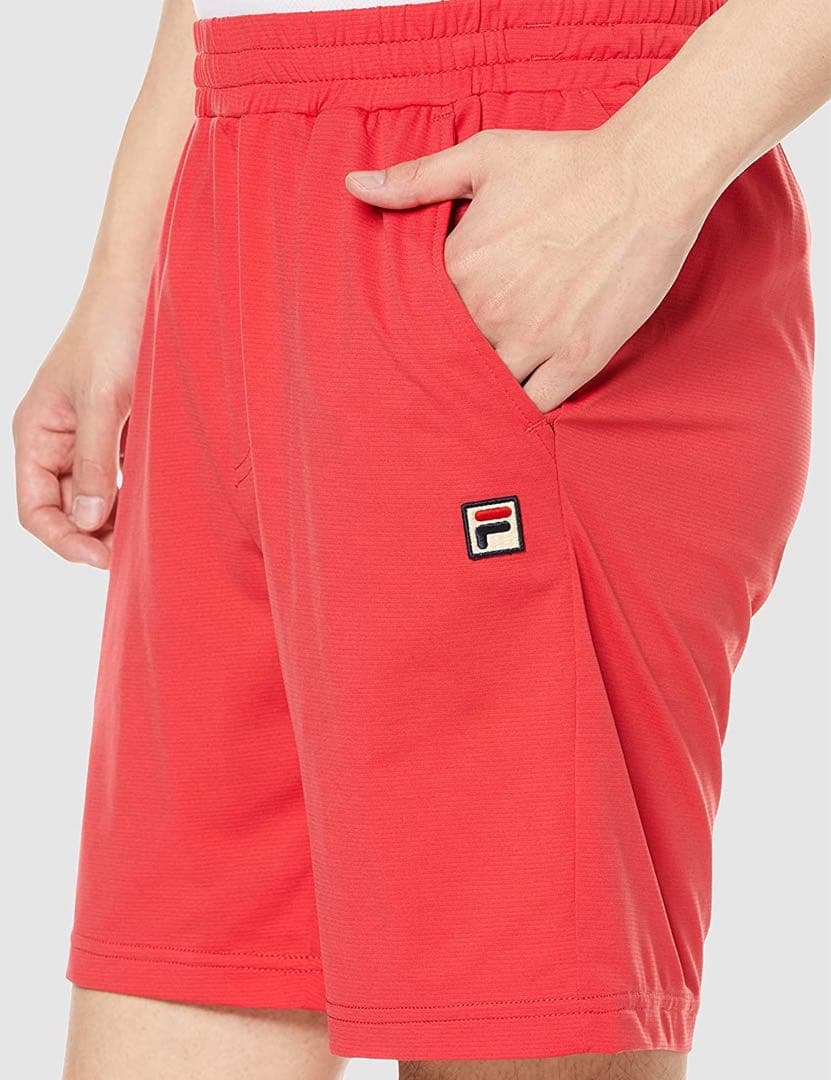 FILA フィラ テニスウェア ハーフパンツ レッド VM5567 メンズM新品
