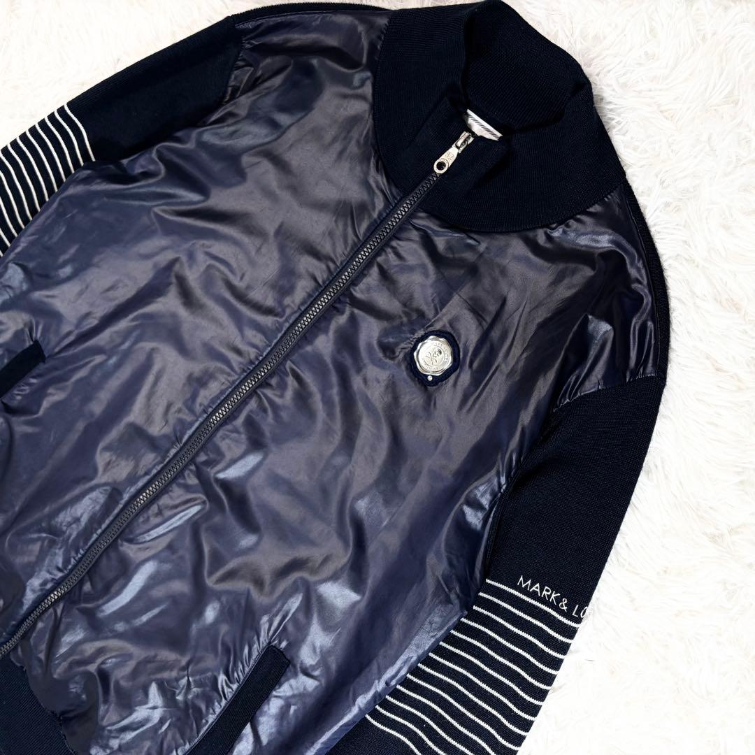 【美品】MARK&LONA ハイブリッドニット ジップアップジャケットL