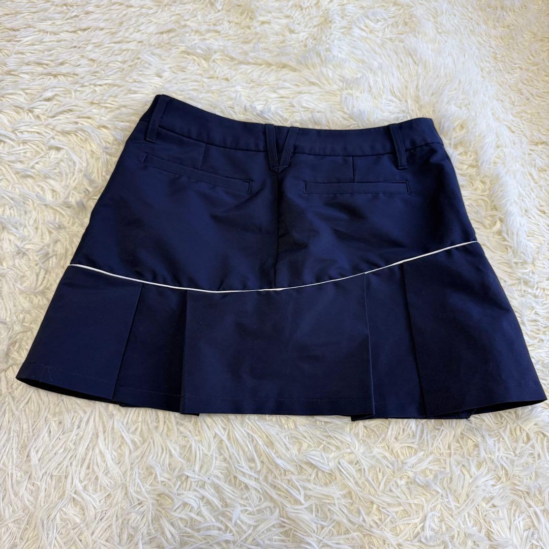 【デサントゴルフ】美品 セットアップ ノースリーブ スカート S レディース
