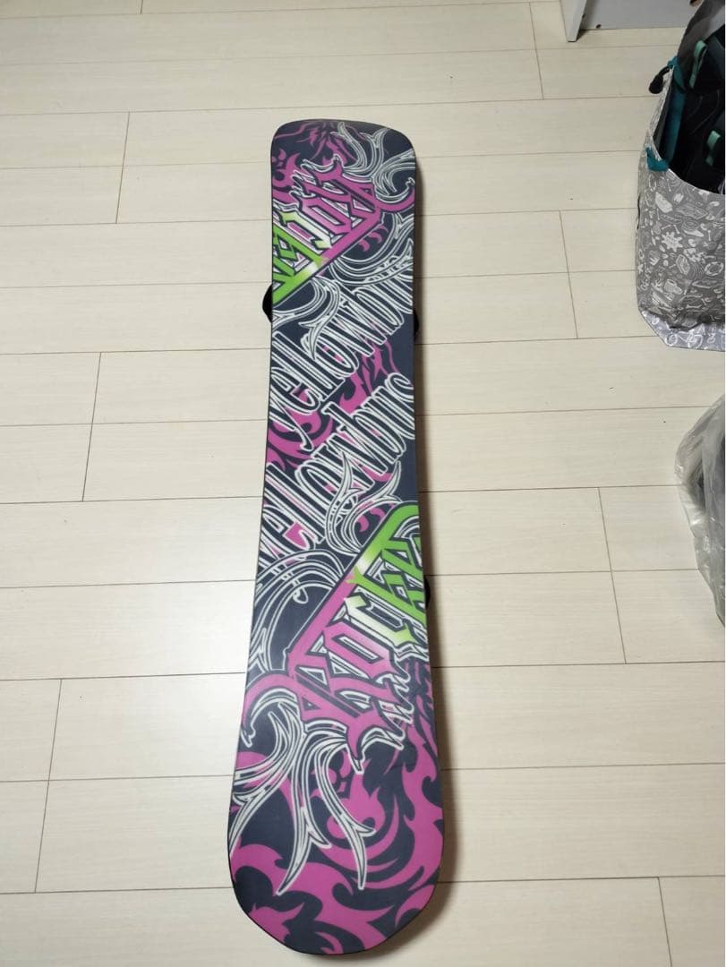 スノーボード 板＋ビンディング セット 約150cm ブラック×ゴールド