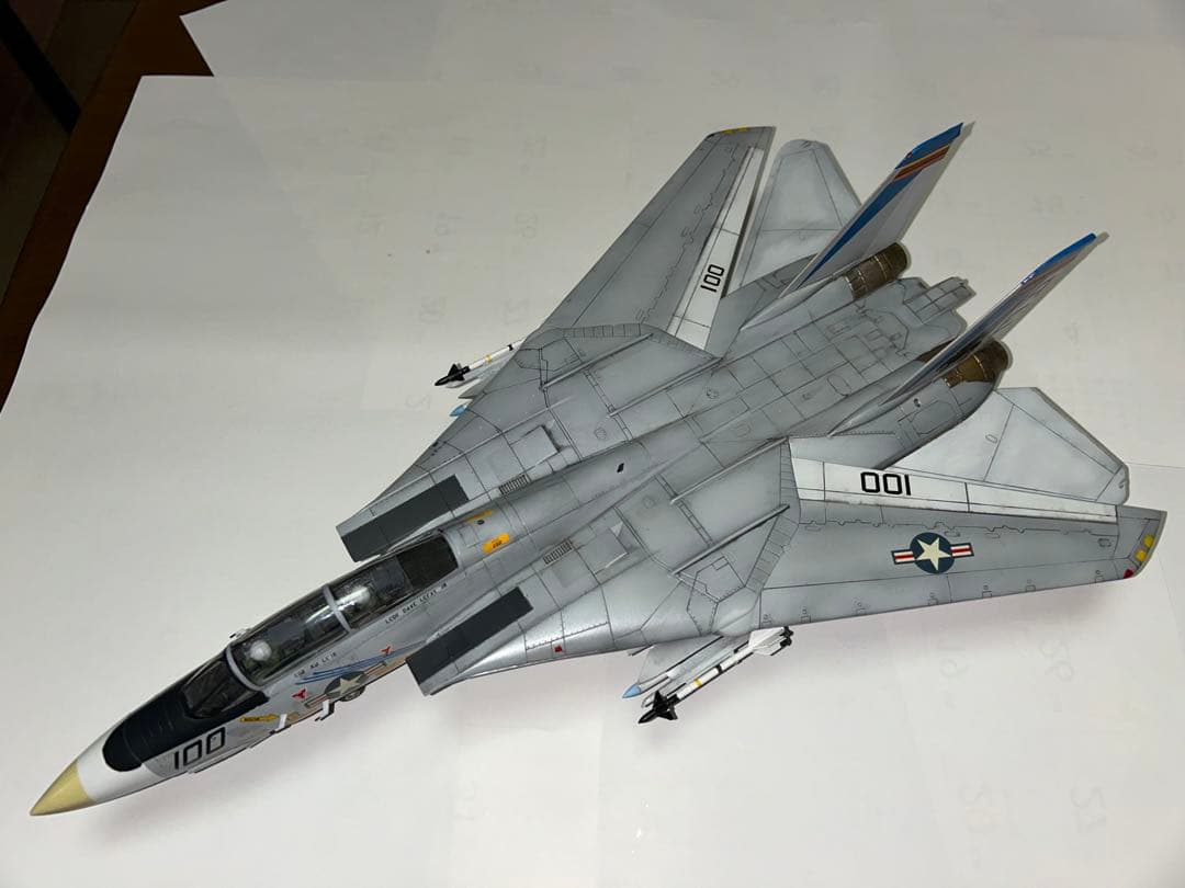 １／48 アメリカ海軍　Ｆ１４　トムキャット　戦闘機　プラモデル　完成品