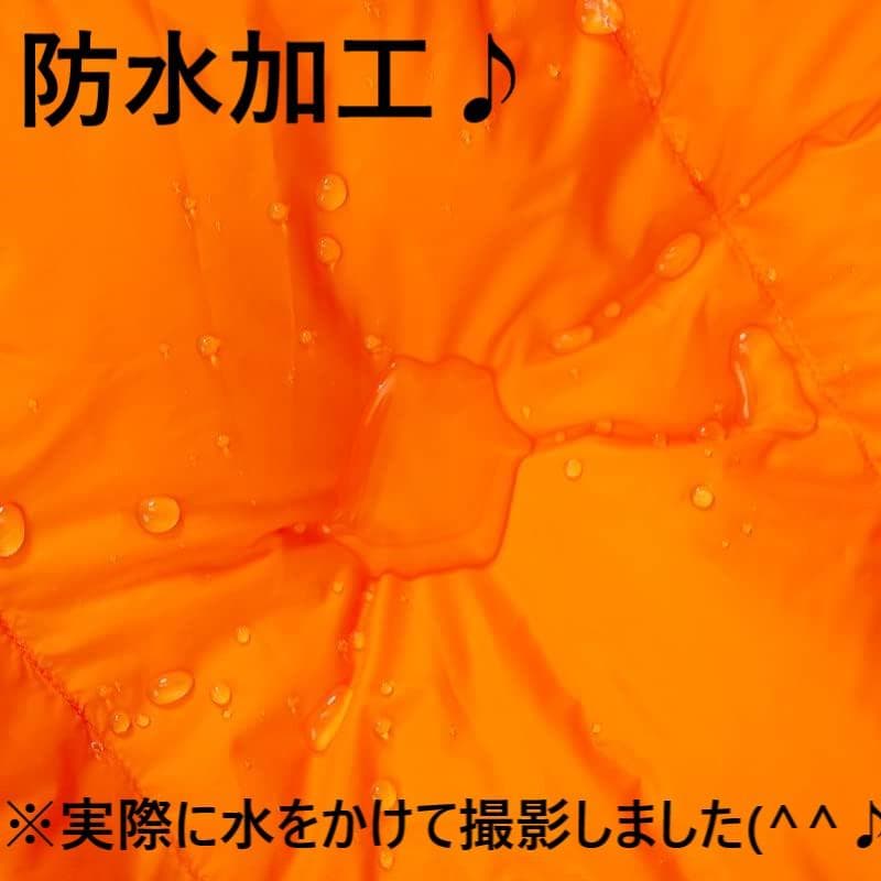 アウトドア　防水　グース　ダウン　マミー型 寝袋　シュラフ オレンジ　1000g