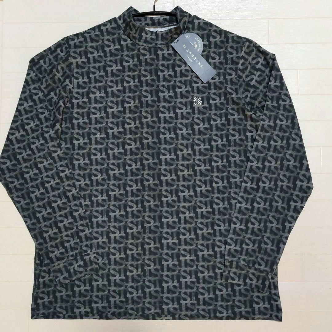 再再再値下新品　セントアンドリュース　モックネック3L黒×グレー定価14300円