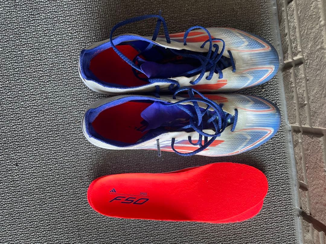 adidas F50 elite HG/AGホワイト/レッド/ブルー