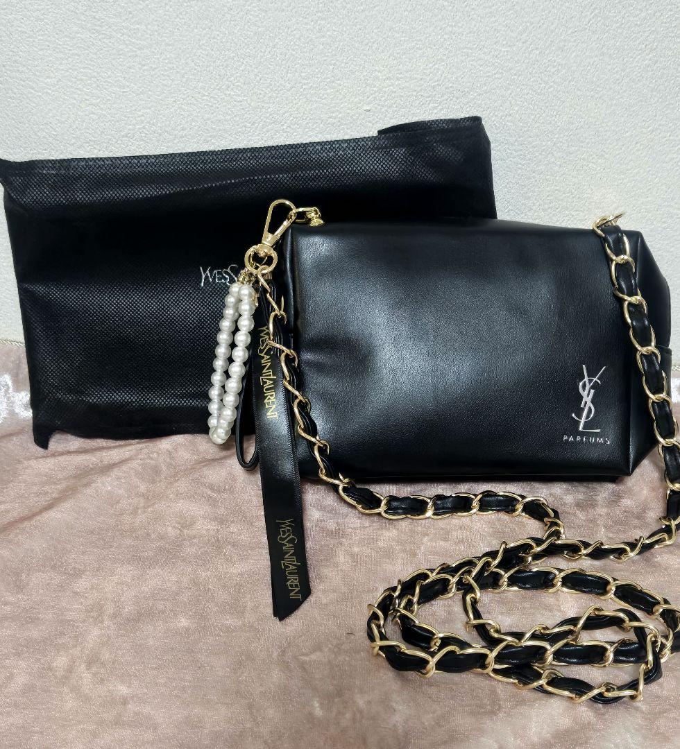 Yves Saint Laurent ノベルティ ショルダーバッグ ブラック
