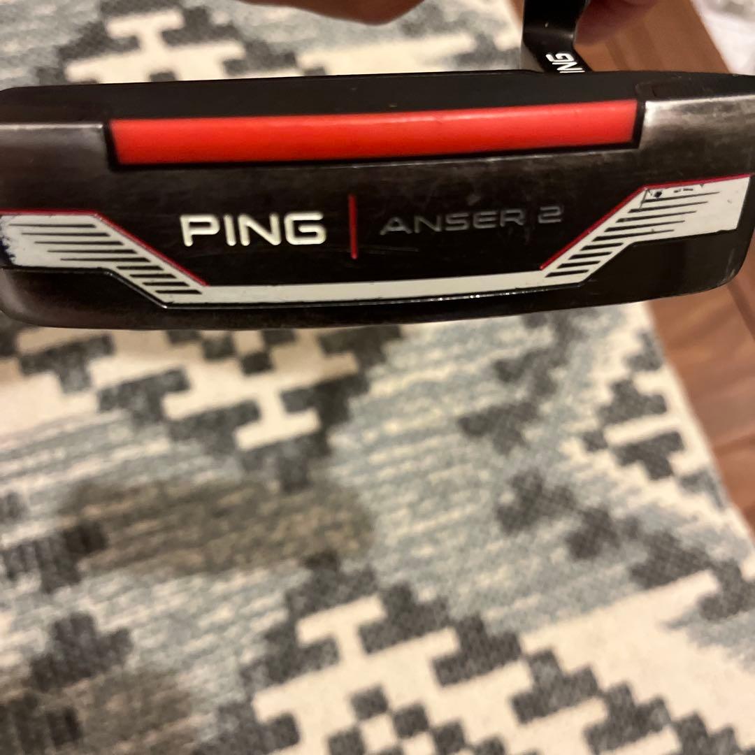PING ANSER 2 パター ブラック/レッド