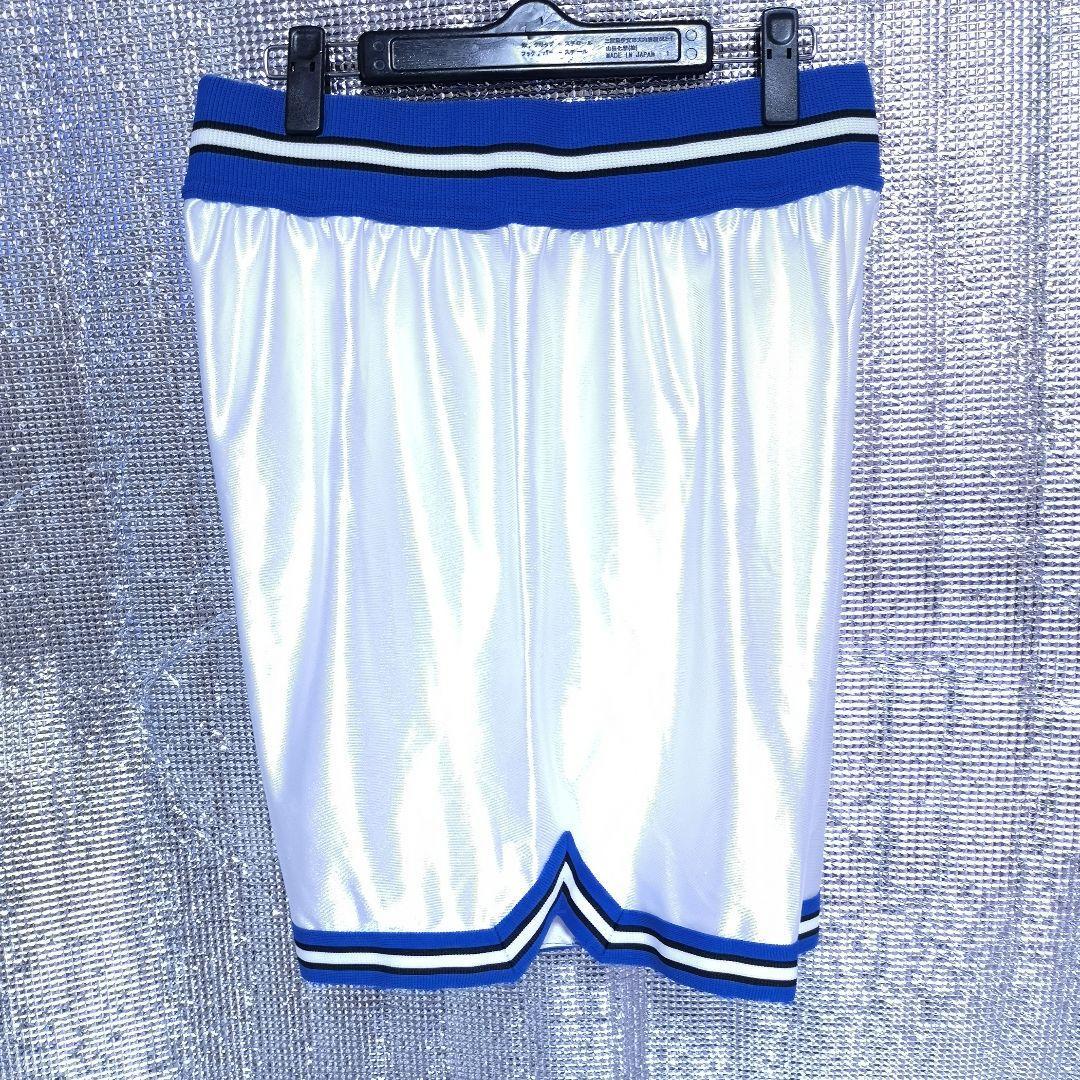 DESCENTE　バスパン　光沢ホワイト✕ブルー　L-O