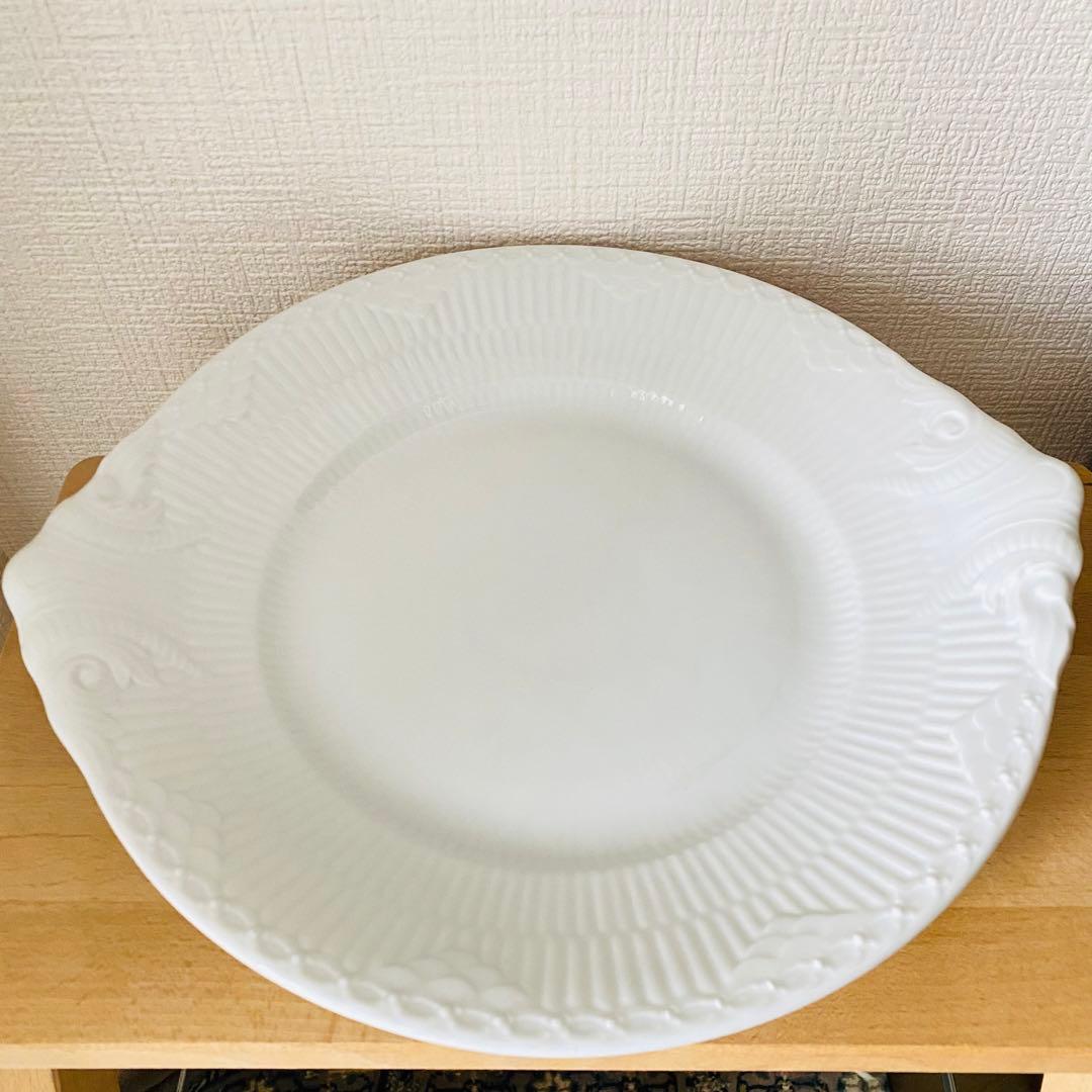 ＊⚫︎ロイヤルコペンハーゲン　ハーフレース　装飾大皿　　　　　　　　　　　　　和⑤