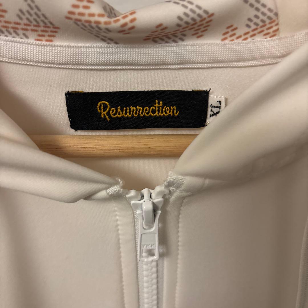 Resurrection フード付きジップアップシャツ