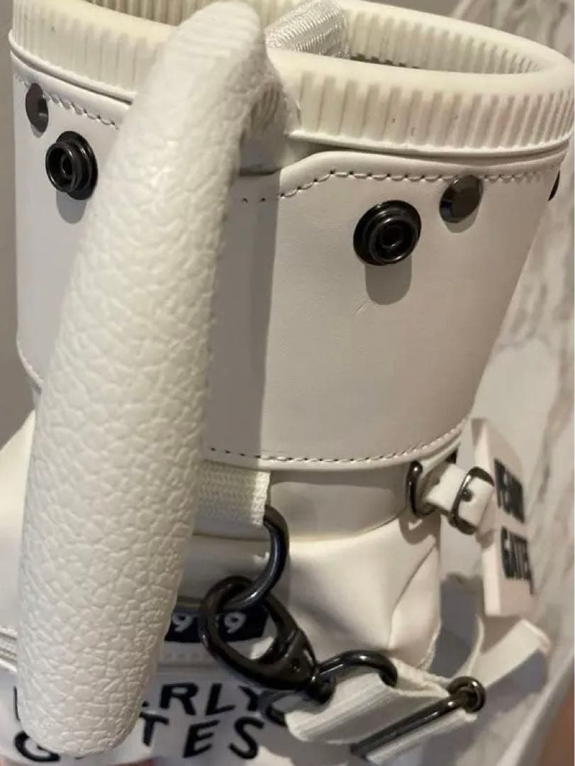 【新品未使用】PEARLY GATES ゴルフバッグ セルフキャディバッグ 白