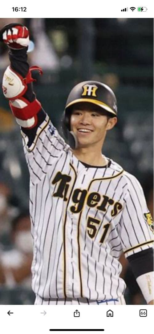‼️ドライフラワー‼️阪神タイガース選手会長　中野拓夢選手ユニフォーム
