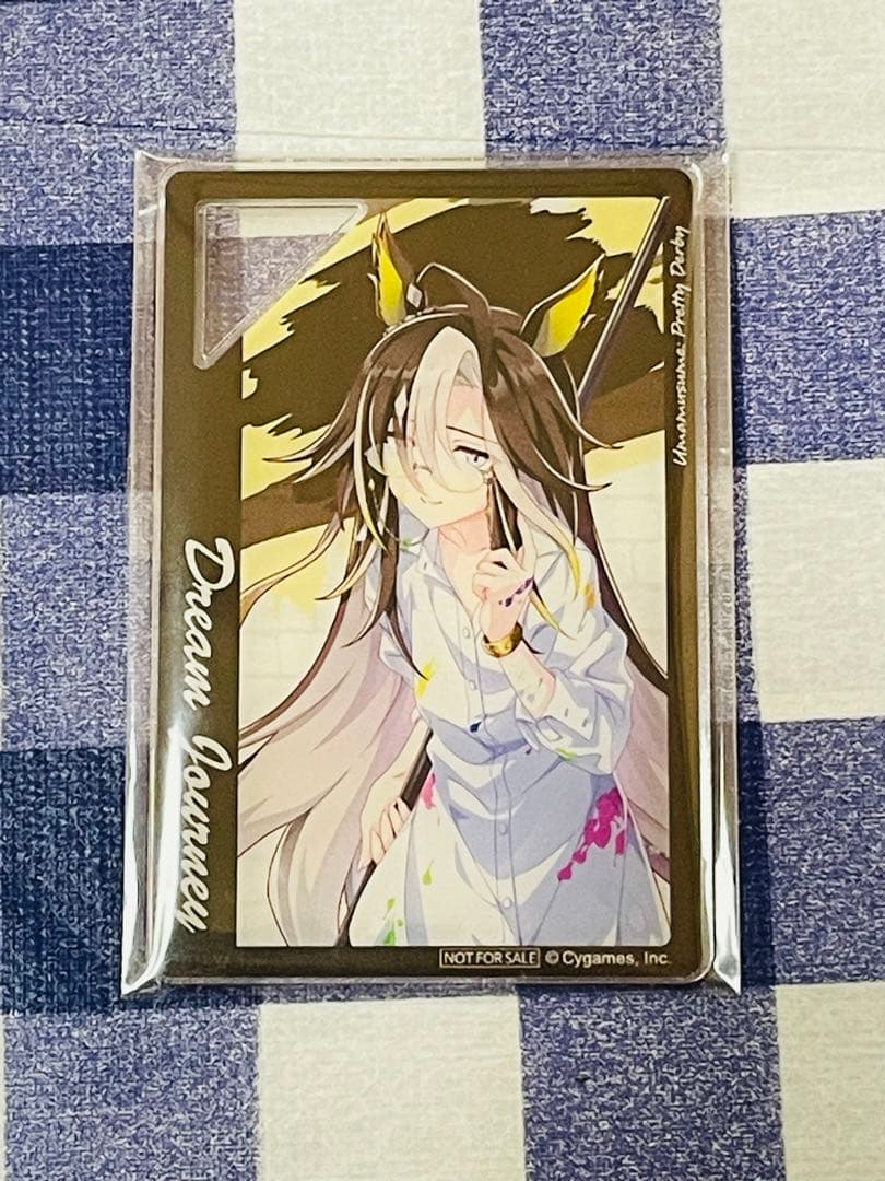 【ウマ娘】ドリームジャーニー　ペインタースタイル　缶バッジ　特典アクリルプレート
