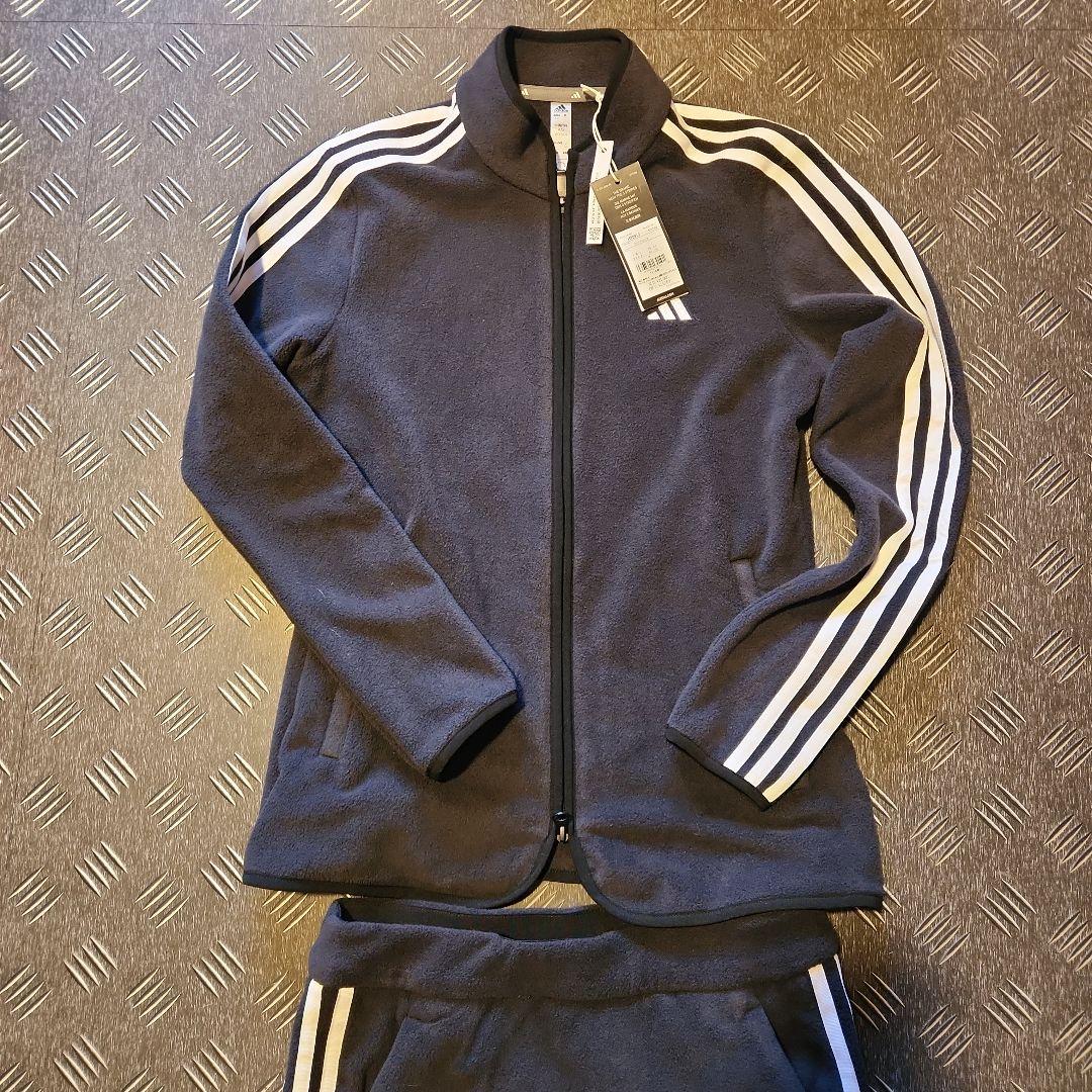 adidas ブラックフリース　 Mサイズ レディース　ゴルフウエア