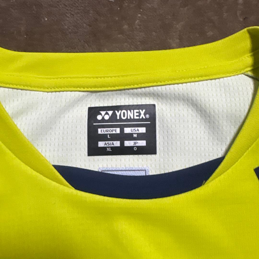 YONEX ノースリーブシャツ JP O イエロー