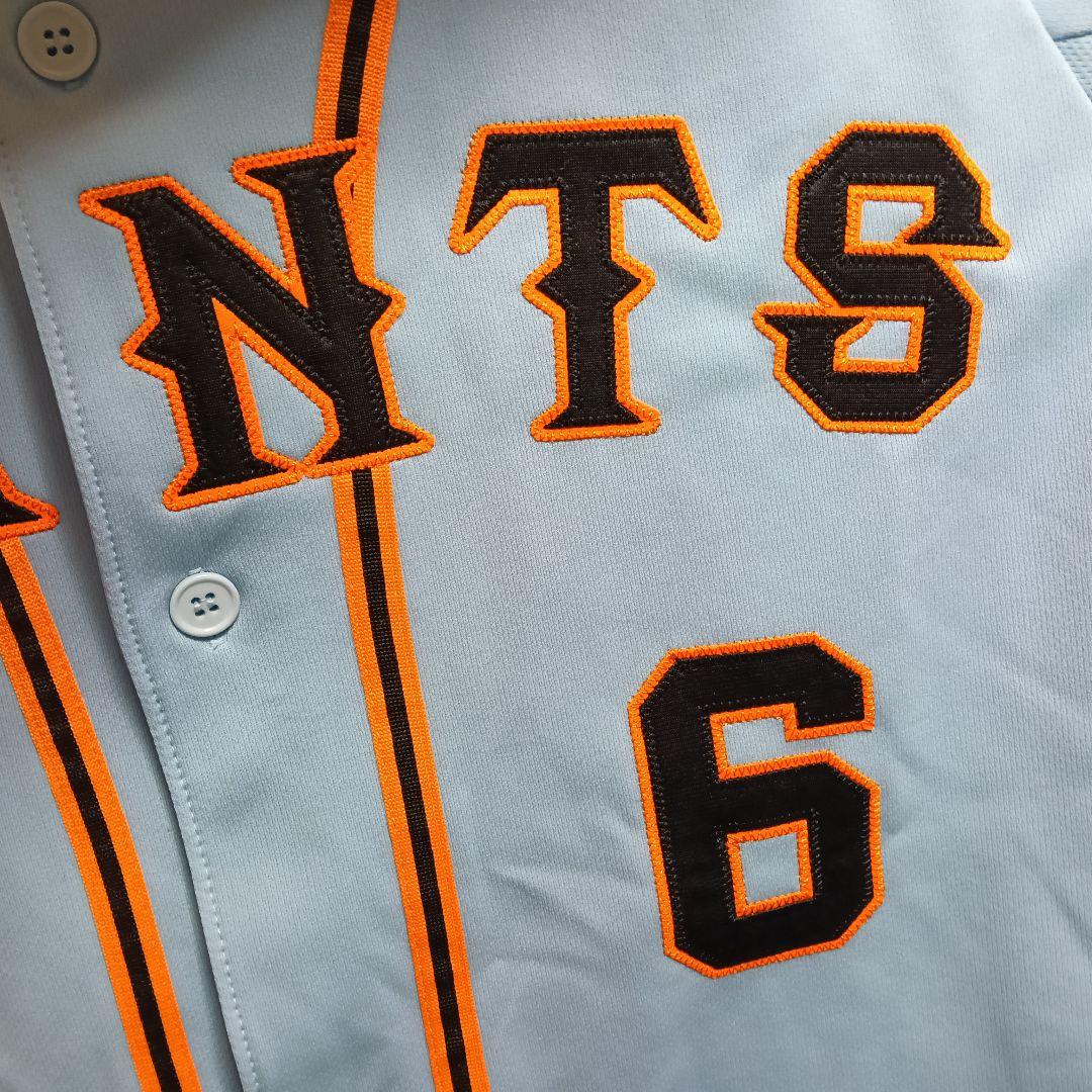 【極美品】アディダス製 読売ジャイアンツ 坂本勇人 ビジター刺繍水色ユニフォーム