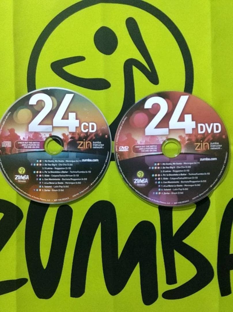 ZUMBA　ズンバ　ZIN24　CD＆DVD　インストラクター専用　希少