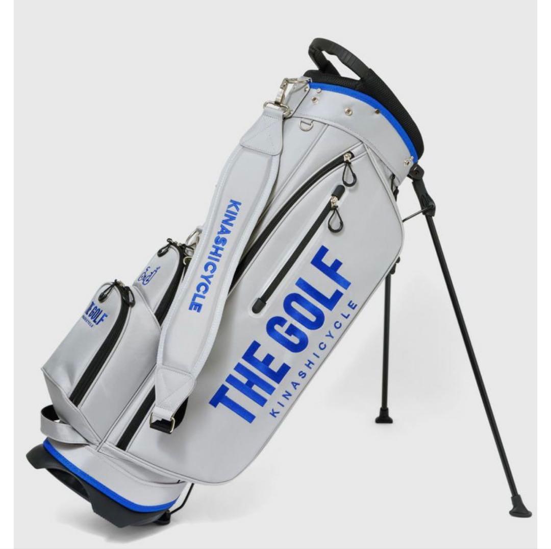 【新品未使用】キャディバッグ　THE GOLF グレー×ブルー