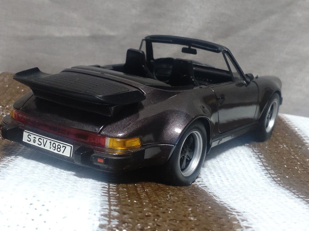 当時物　1/18 ミニカー　NOREV　ノレブ　ポルシェ911ターボ　カブリオレ