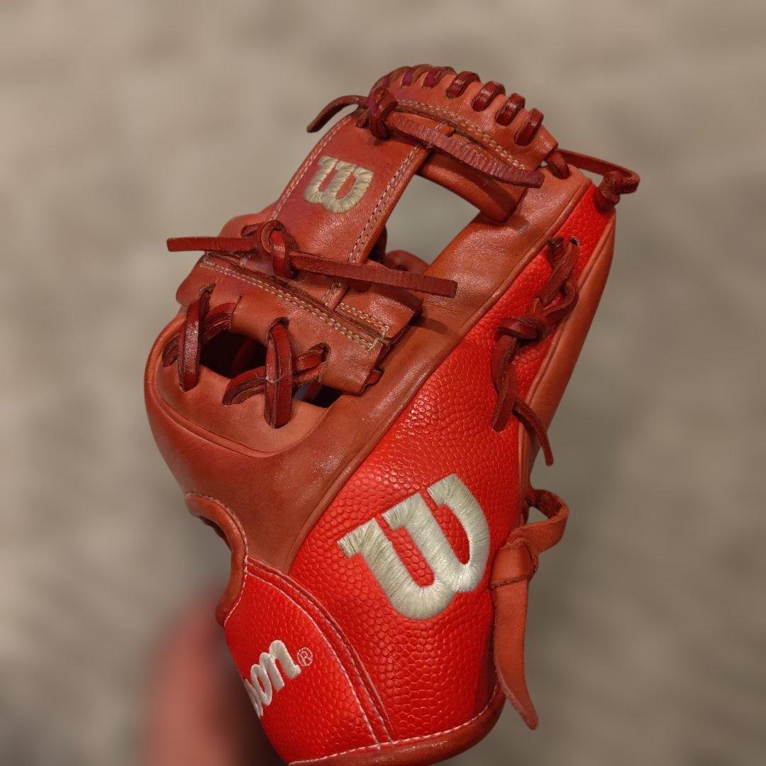 Wilson 軟式グローブ　86型 スーパースキン 赤
