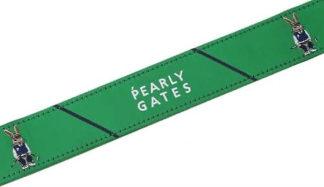 新品 未使用 PEARLY GATES トラッドラビット ベルト グリーン