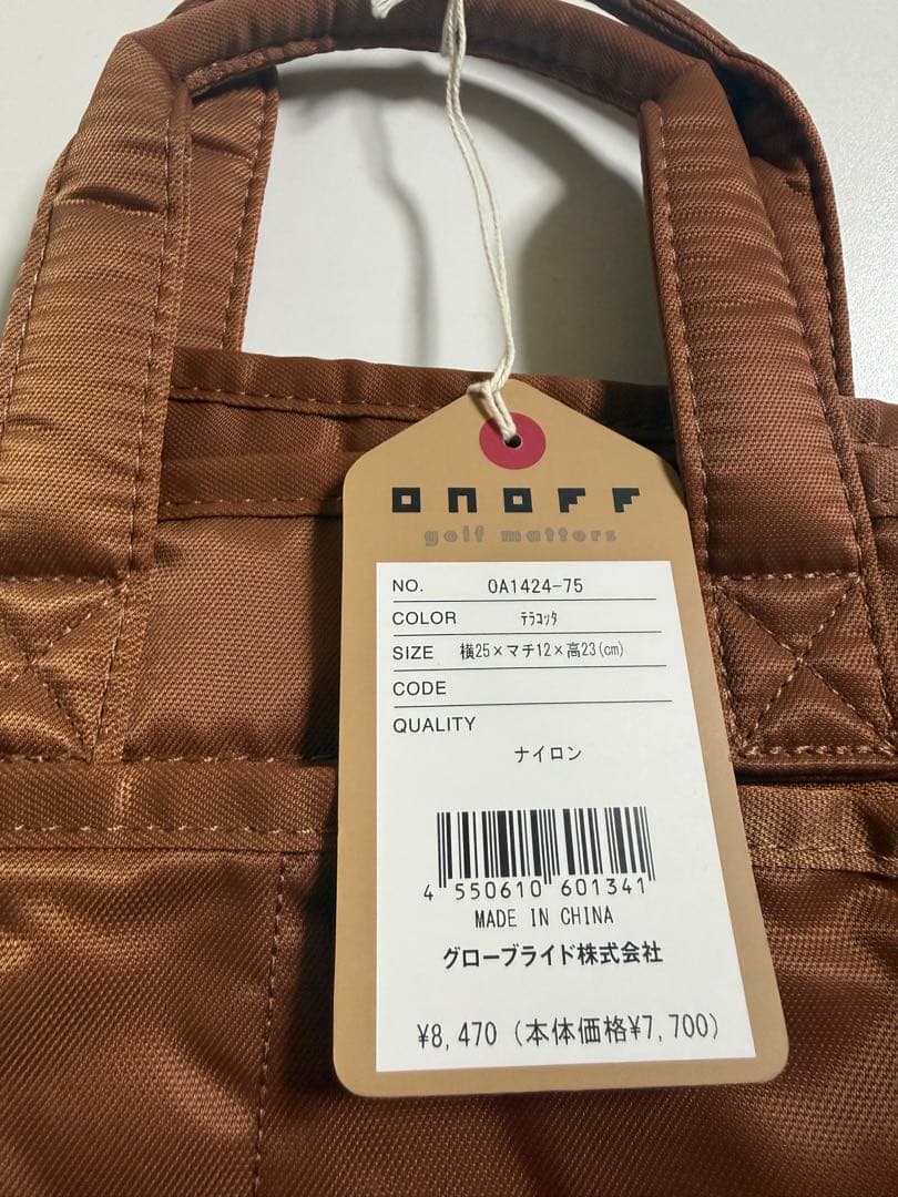 新品 未使用 ONOFF オノフ ラウンド バッグ ゴルフ 保冷 保温