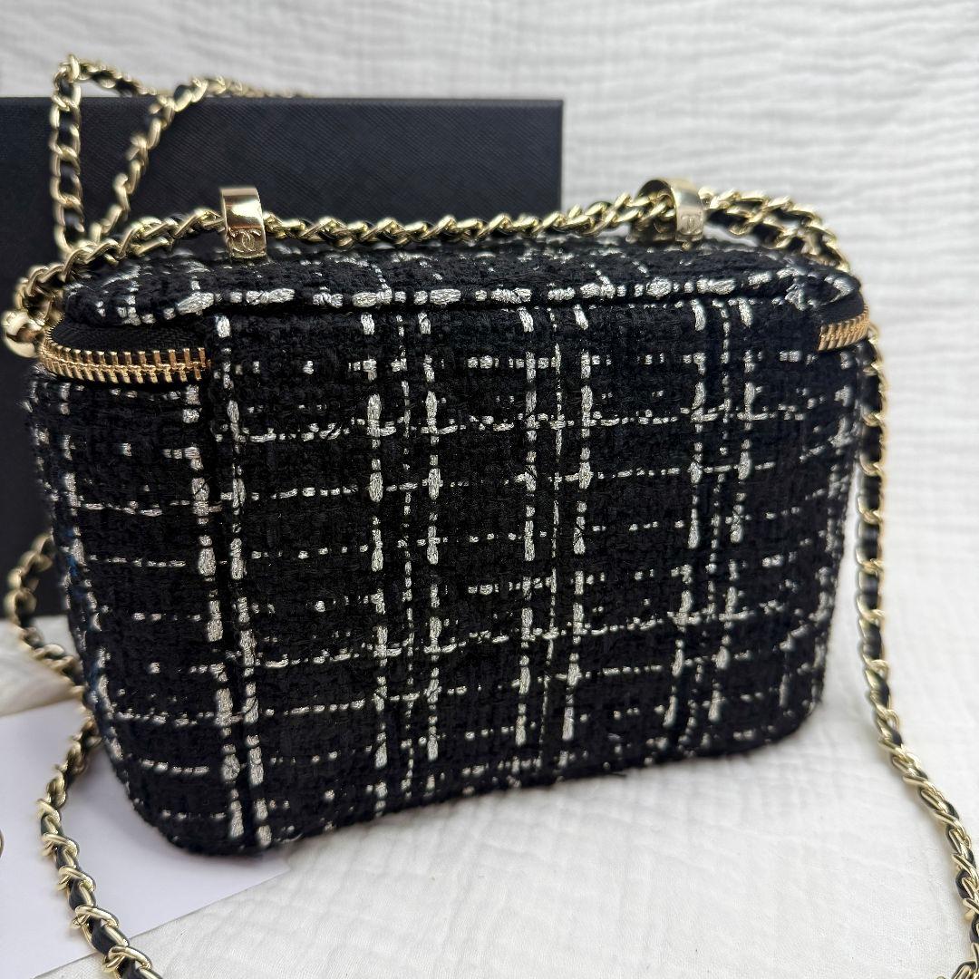 【限定特価】CHANEL ノベルティ チェーン ショルダーバッグ ツイード