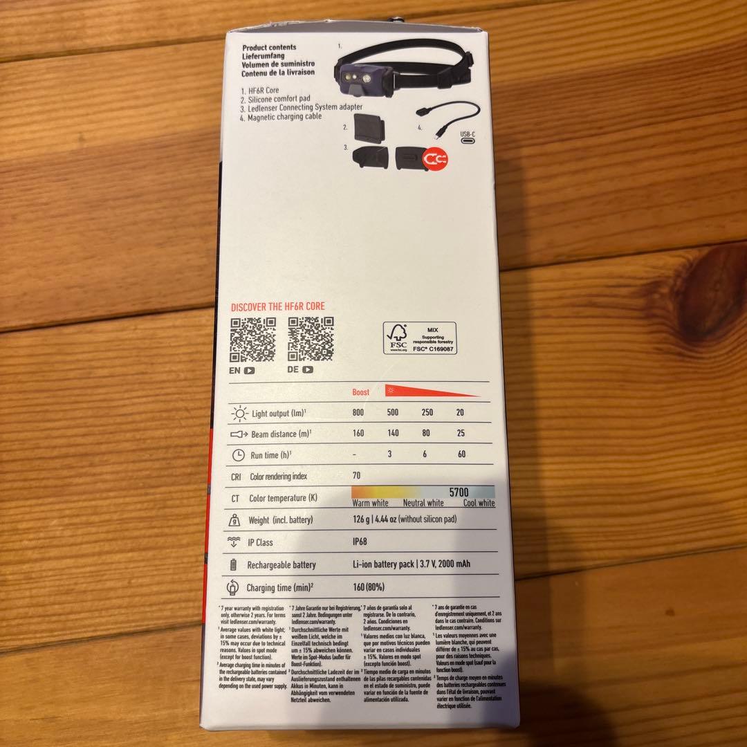 LEDLENSER HF6R CORE ヘッドランプ