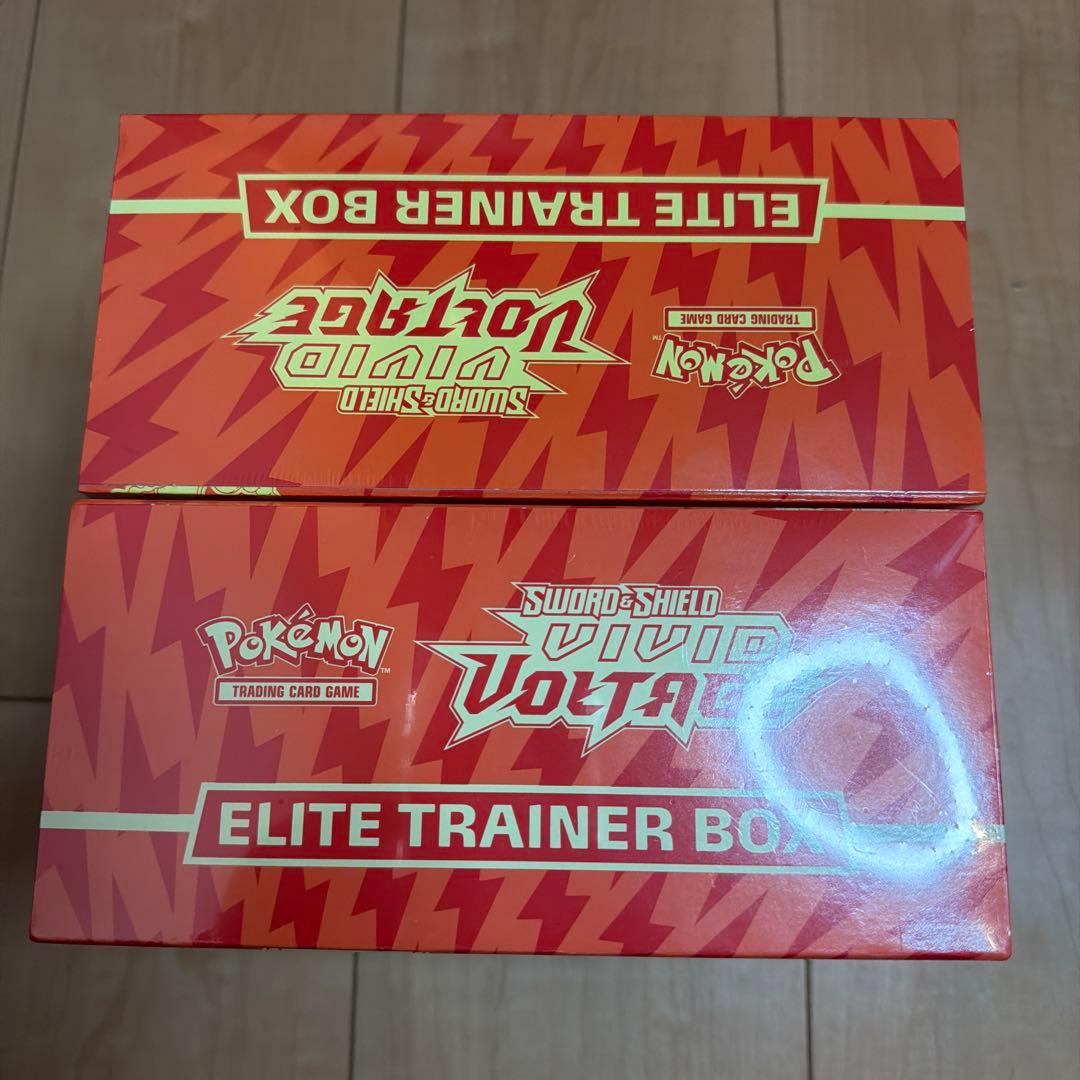 ポケモンカード海外版vividVOLTAGEエリートトレーナー未開封　2BOX